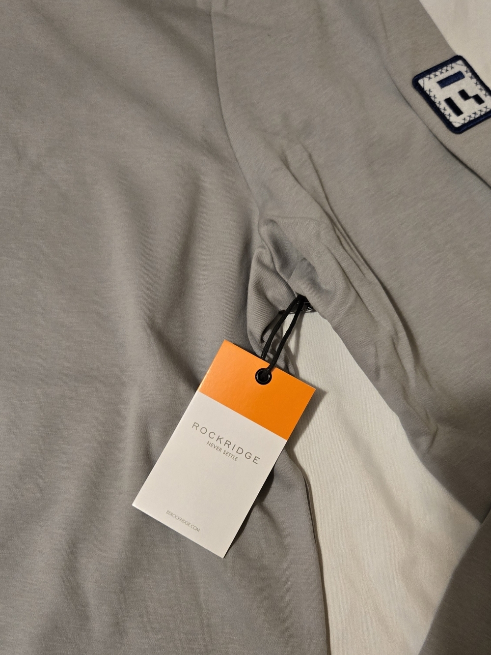 New! Rockridge Henley In Grey Size XL Classic Shirt Cotton - Picture 3 of 9